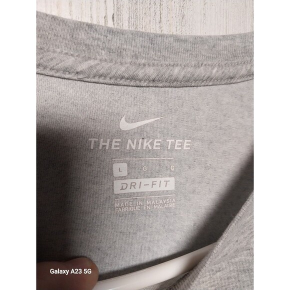 Nike Tee Mens Large Gray Dri Fit - Picture 2 of 5